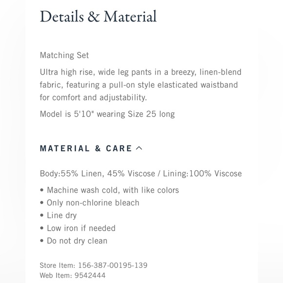 Abercrombie & Fitch Linen-Blend Pants - Picture 10 of 10